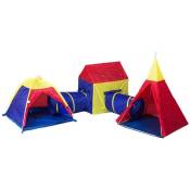 Ensemble de tente pour enfants 5 en 1 - avec tunnels - tente de jeu