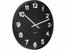 Horloge ronde en métal new classic 40 cm noir