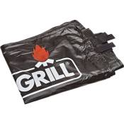 Housse de barbecue cm 120x50x90 h en polye'thyle'ne noir pour couvrir les barbecues mobiles lorsqu'ils ne sont pas utilise's