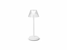 Ideal lux lolita lampe de table led intégrée à intensité variable blanc, interrupteur intégré, 3000k, ip54