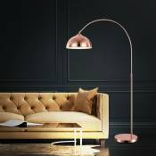Lampadaire arche led lampadaire éclairage couleur cuivre salon-chambre-salle à manger réglable en hauteur