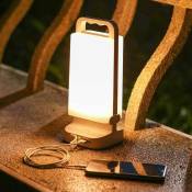 Lampe de camping solaire rechargeable, luminosité réglable, lampe de camping portable, lampe de table portable, lampe de camping étanche extérieure,