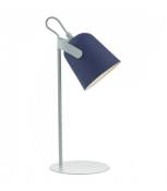 Lampe de table Effie blanc mat,Bleu mat 1 ampoule 37cm