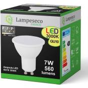 Lampesecoenergie - Ampoule Led GU10 7W 3-step dimmable sans variateur 3000K Blanc Chaud