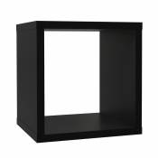 Meubletmoi - Etagère cube 1 casier noir mat - classico