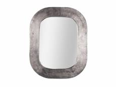 Miroir en métal argenté 40x50 cm