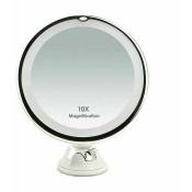 Miroir Grossissant x10 avec Éclairage led pour Voyage,
