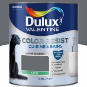 Peinture cuisine et salle de bains Dulux Valentine Color Resist anthracite satin 0 75L