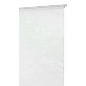 Rideaudiscount - Vitrage 70 x 190 cm à Passe Tringle Brillant Rayures Horizontales Blanc - Blanc