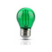 Silumen - Ampoule led E27 Filament 2W G45 - Vert Vert