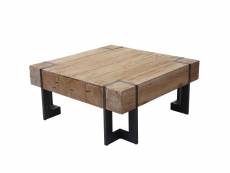Table basse de salon hwc-a15, table d'appoint , jardinière, bois massif de sapin rustique ~ 60x60cm