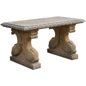 Table en pierre pour l'extérieur L150xPR85xH80, Décoration