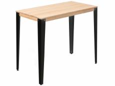 Table mange debout lunds 70x110x110cm noir-naturel. Box furniture CCVL70110108 NG-NA