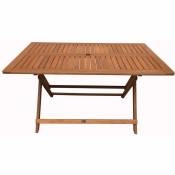 Table pliante bois exotique Hong Kong - Maple - 135