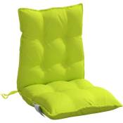 Vidaxl - Coussins de chaise à dossier bas lot de 2 vert vif Vert
