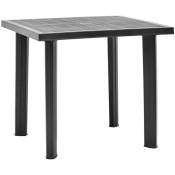 Vidaxl - Table de jardin Anthracite 80x75x72 cm Plastique