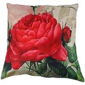 Vintage Floral / d'oreiller decorative de fleur de Housse de coussin Decoration de Canape de (fleur de rose)