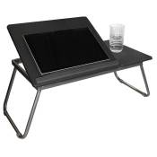 Vivol - Table de lit / canapé réglable pour ordinateur portable - Gris - Gris