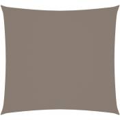Voile toile d'ombrage parasol tissu oxford carré 2,5 x 2,5 m taupe - Or