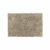 WENKO Tapis de bain Chenille, tapis salle de bain, 30 mm d'épaisseur, polyester, 50x80 cm, sable