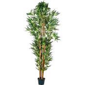 Arbuste artificiel en bambou, choix de taille, 220 cm, 2116 feuilles - Plantasia