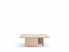 Arq - table basse carrée en bois - couleur - bois clair