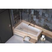 Azura Home Design - Baignoire d'angle ultima gauche 150 ou 160 cm slim - Dimensions: 160cm