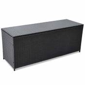 Box en résine tressée - Noir - 150 x 50 x 60 cm