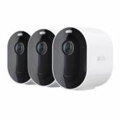 Caméra de vidéosurveillance sans fil Arlo Pro4 2K blanche lot de 3