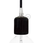 Creative Cables - Kit douille E27 en céramique Noir