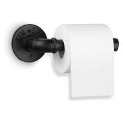 Csparkv - Etagère et panier de douche Porte-rouleau de papier à rouler en fer forgé style rétro industriel salle de bain noir
