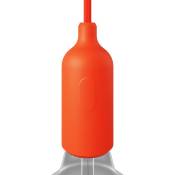 Kit douille E27 en silicone avec interrupteur et serre-câble dissimulés Orange - Orange