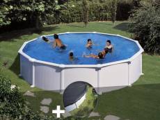 Kit piscine acier blanc Gré Atlantis ronde 5,70 x