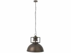 Lampe suspendue industrielle metal gris - l 55 x l