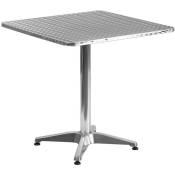 Les Tendances - Table carrée pliante en aluminium