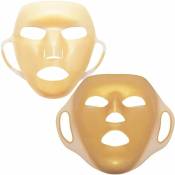 Lot de 2 masques hydratants dorés - Feuille de masque
