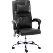 Maisonchic - Chaise de bureau Fauteuil de Bureau Siège Ergonomique de massage Noir Similicuir BZRNR571659