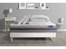 Matelas + sommier 200x200 + couette + 2 oreillers ACTISOM