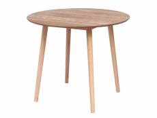 Nordlys - table a manger design scandinave bois pin marron