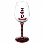 Our Name is Mud Verre à vin Motif I Heart You