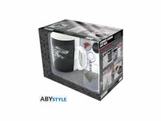 Pack mug + porte-clés + badges game of thrones - stark - abystyle
