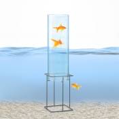 Skydive 60 tour à poissons 60 cm ø 20 cm acrylique métal transparent - Transparent