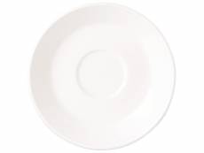Soucoupes simplicity blanches 150 mm steelite - lot de 36 - - porcelaine