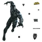 Sticker géant repositionnable Black Panther marvel