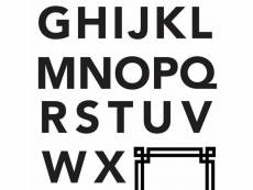 Stickers muraux lettres de l'alphabet sans empattement