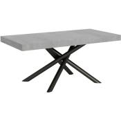 Table extensible 90x180/284 cm Famas Cemento structure Anthracite