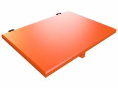 Tablette chevet étagère à suspendre bois orange