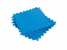 Tapis de sol caoutchouc bestway 9 pièces 50 x 50 cm bleu