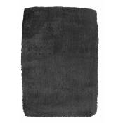 Thedecofactory - best of - Tapis poils longs toucher laineux noir 130x190 - Noir