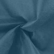 Tissu uni à enduction brillante - Bleu - 1,55 m